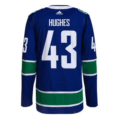 Vancouver Canucks Home Adidas PrimeGreen Senior Jersey - Quinn Hughes