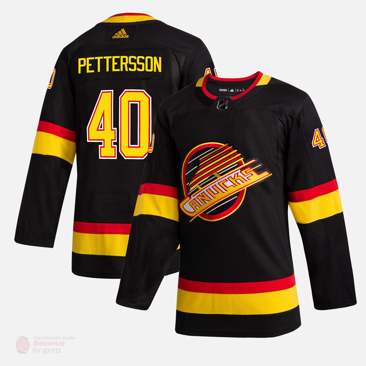 Vancouver Canucks Skate Adidas Authentic Senior Jersey - Elias Pettersson