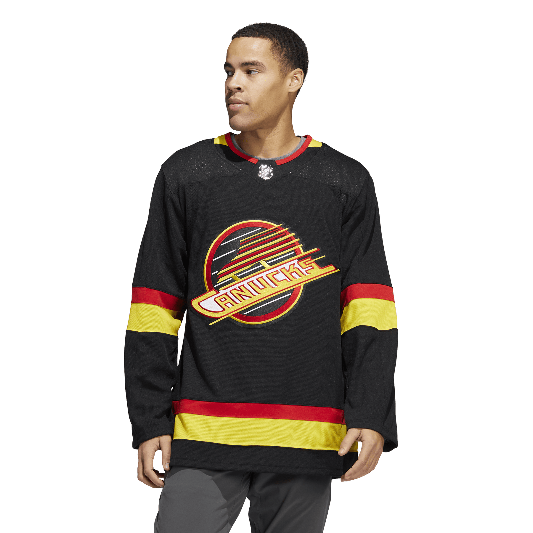 Vancouver Canucks 2022/23 Adidas Black Skate Primegreen Hockey Jersey 50