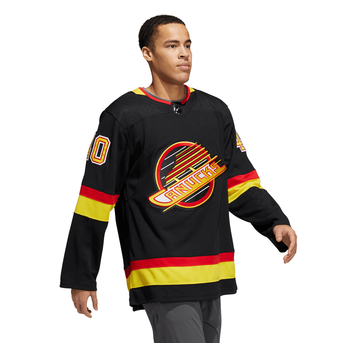 Vancouver Canucks Skate Adidas PrimeGreen Senior Jersey - Elias Pettersson