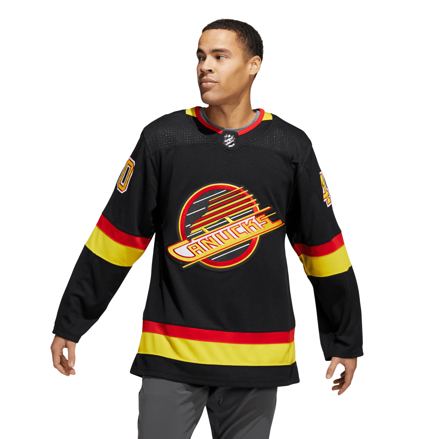Vancouver Canucks Skate Adidas PrimeGreen Senior Jersey - Elias Pettersson