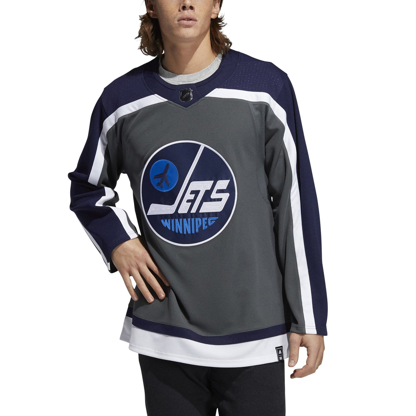 New Authentic Winnipeg Jets Navy Adidas Hockey Jersey | SidelineSwap