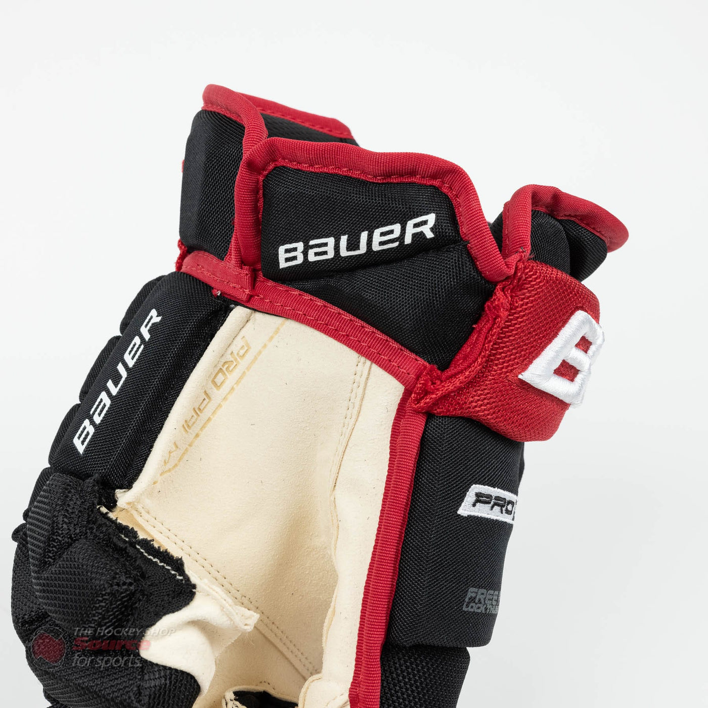 Bauer Pro Series Hockey Gloves - Intermediate - Black/Red - 12.0