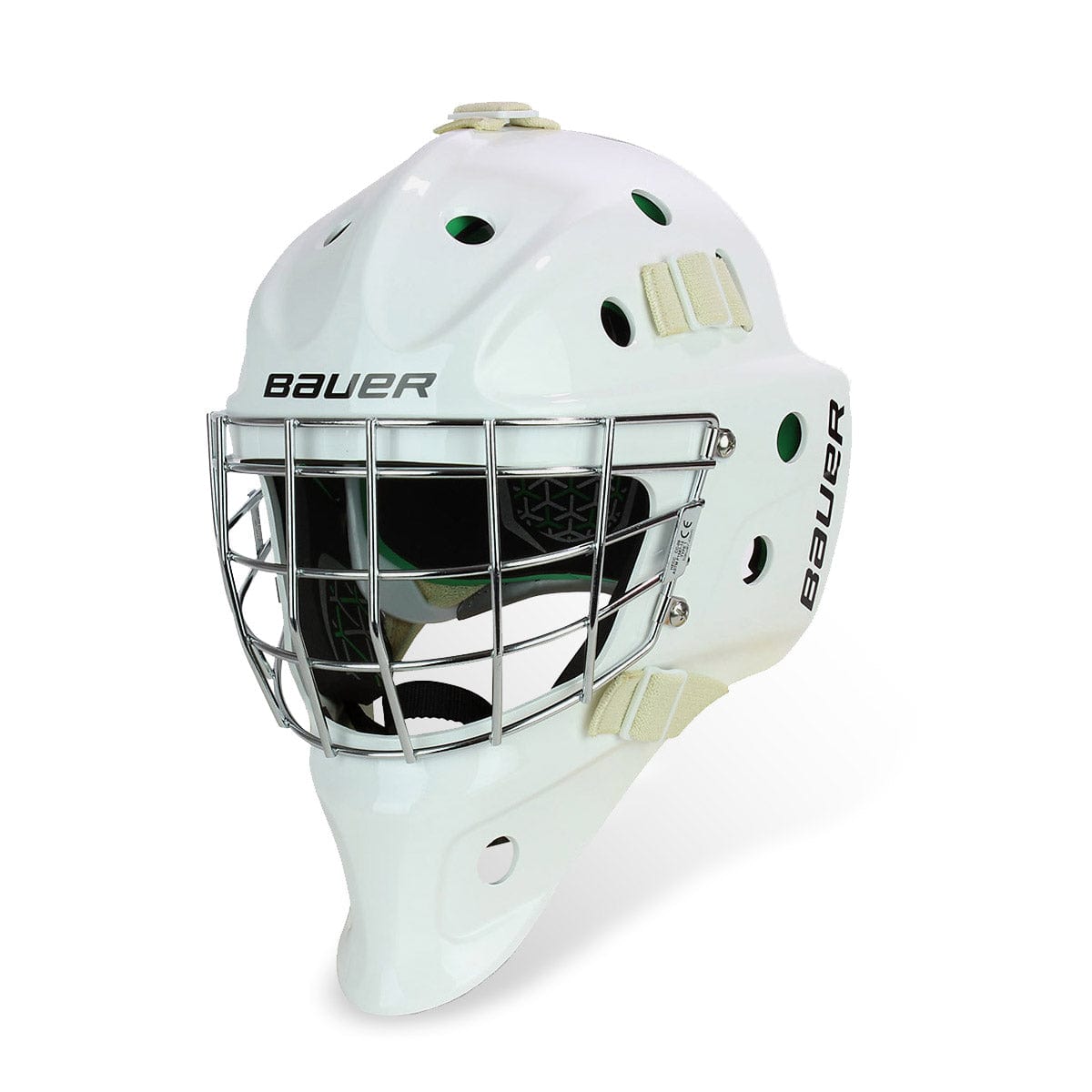Bauer NME 4 Junior Goalie Mask - White - The Hockey Shop Source For Sports