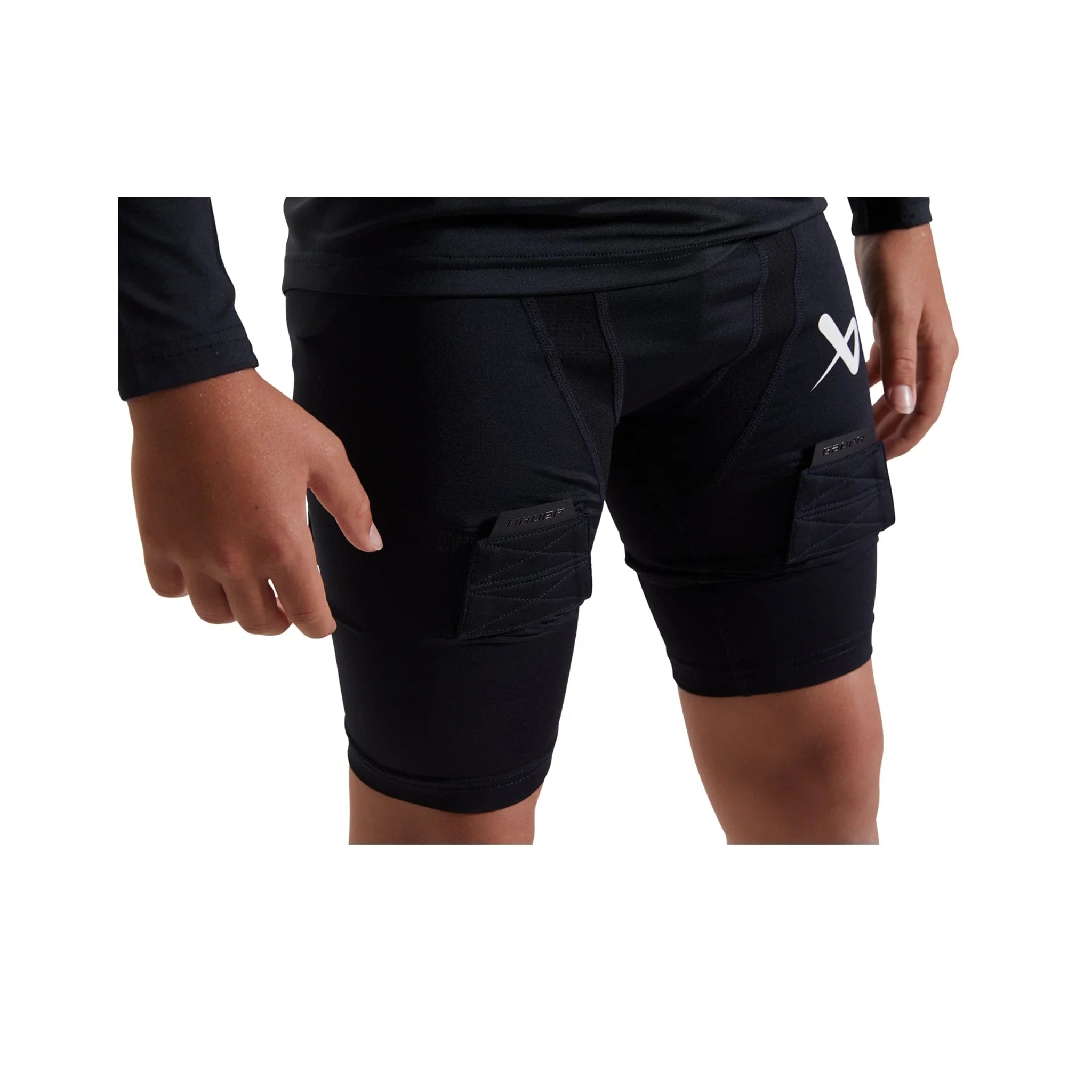 Hockey Jock CHAMPRO Hockey Compression Jock Shorts (Black, XX