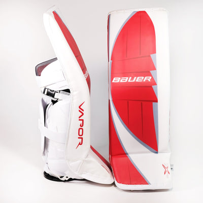 Bauer Supreme Pro Custom Senior Goalie Leg Pads (Vapor Logo) - Tommy Nappier - The Hockey Shop Source For Sports