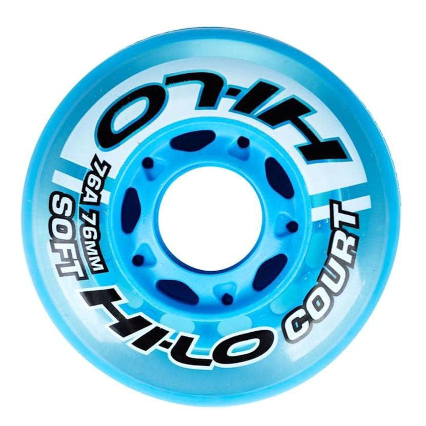 Bauer HI-LO Court Roller Hockey Wheels - Blue (76A)