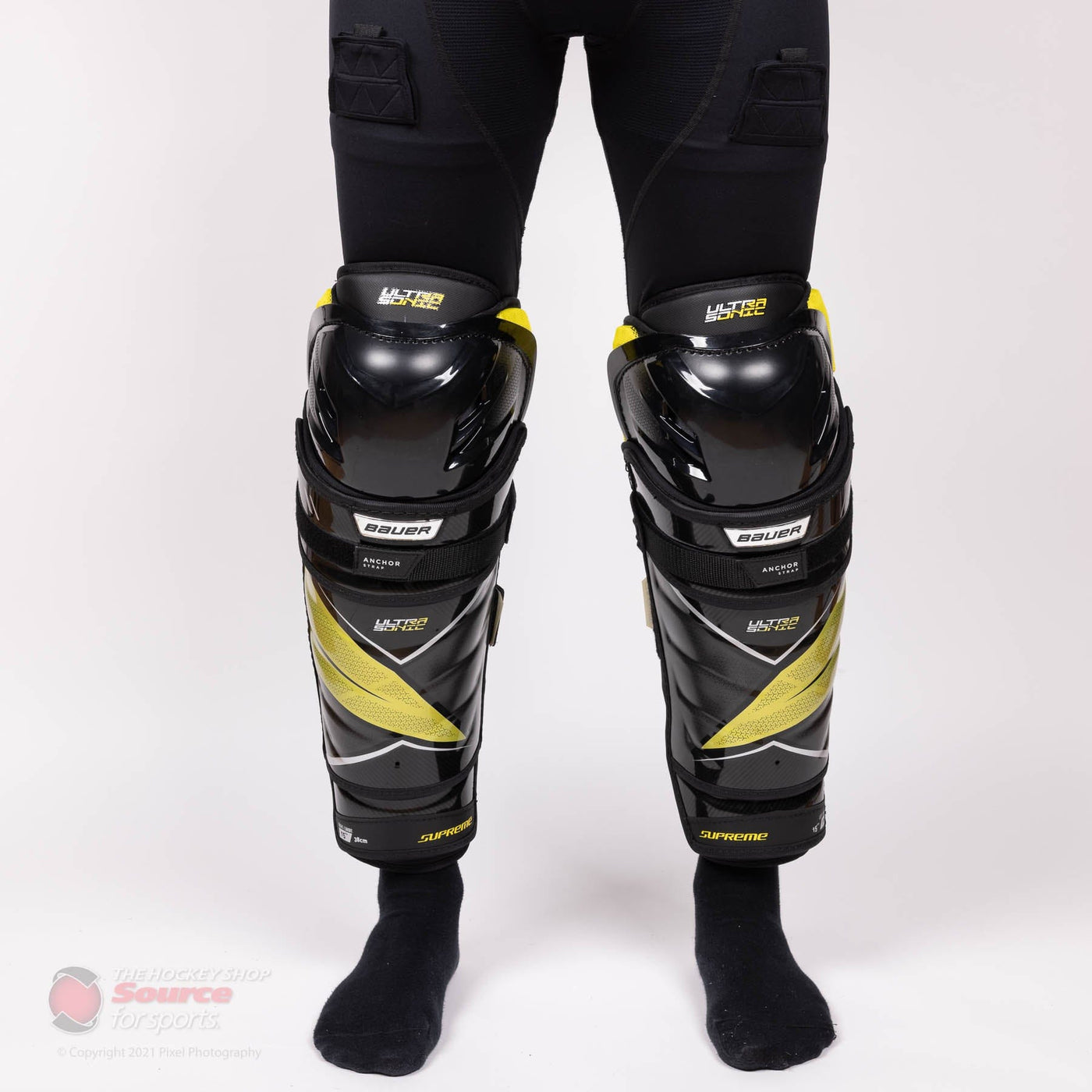 Bauer Supreme UltraSonic Senior Hockey Shin Guards
