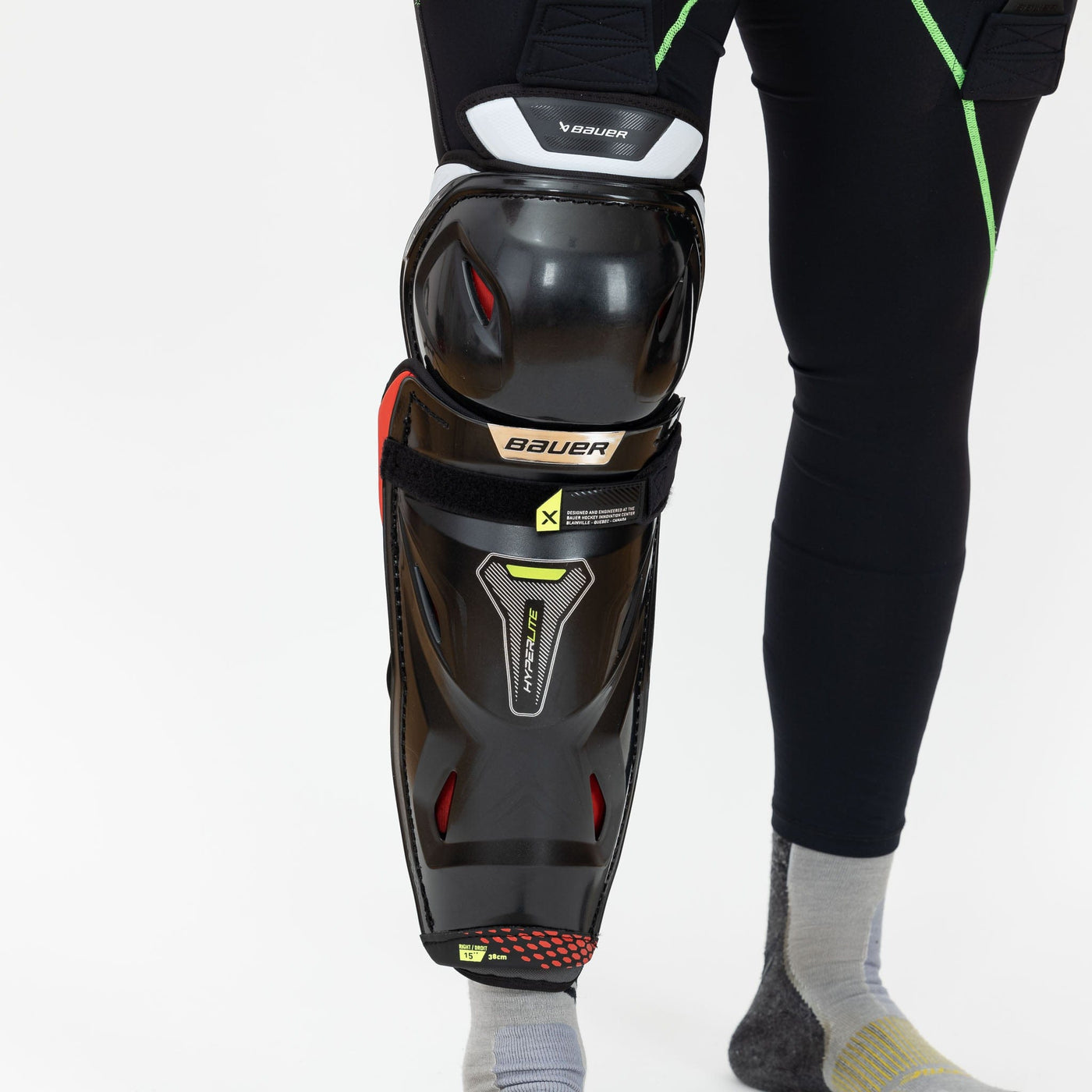 Bauer Vapor Hyperlite Senior Hockey Shin Guards - The Hockey Shop Source For Sports