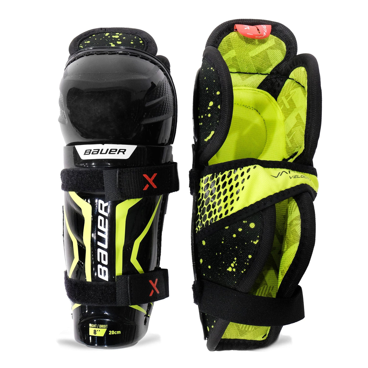 Bauer Vapor Velocity Youth Hockey Shin Guards - The Hockey Shop Source For Sports