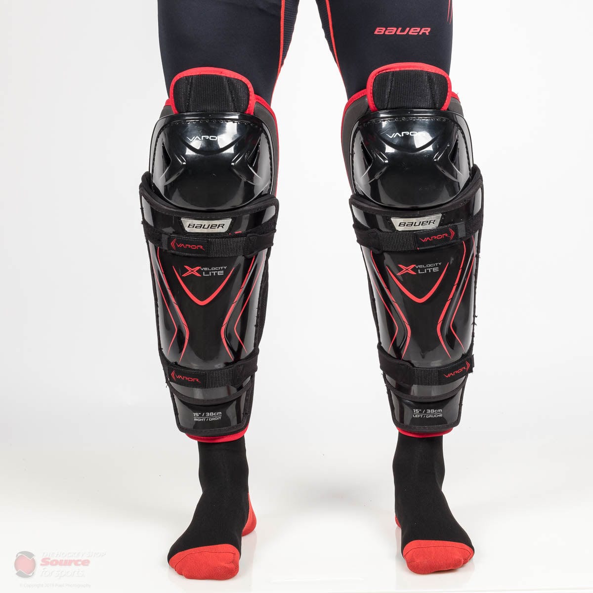Bauer Vapor X Velocity Lite Senior Hockey Shin Guards