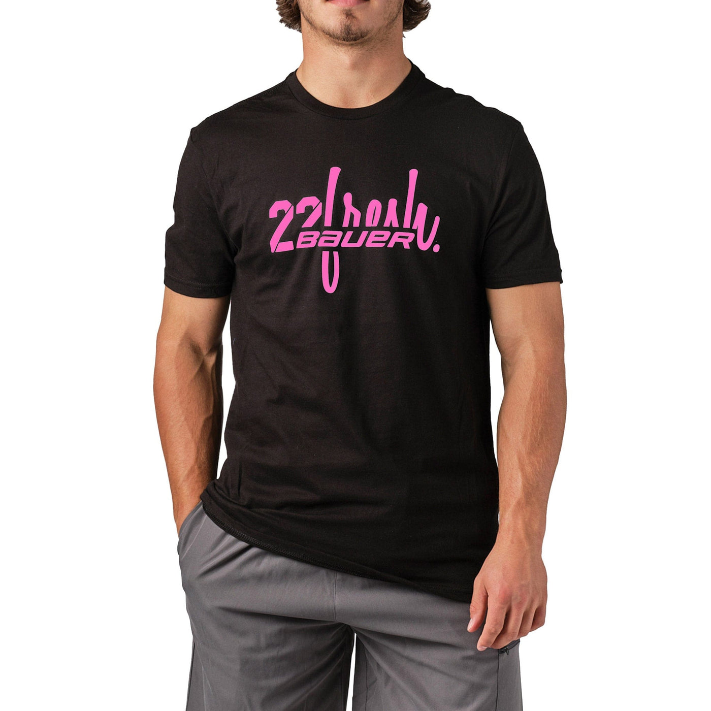 Bauer 22Fresh Black Collab Shortsleeve Youth Shirt - The Hockey Shop Source For Sports