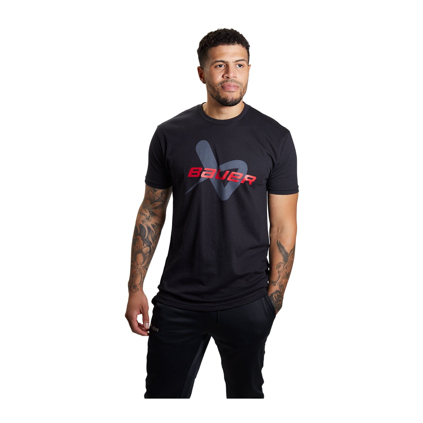 Bauer Lockup Mens Shortsleeve Shirt - The Hockey Shop Source For Sports