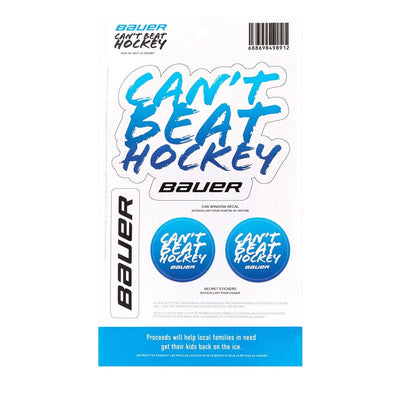 Bauer Can't Beat Hockey Sticker Sheet
