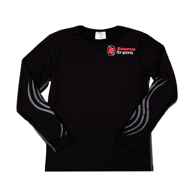 Blue Sports Compression Long Sleeve Junior Shirt - The Hockey Shop Source For Sports