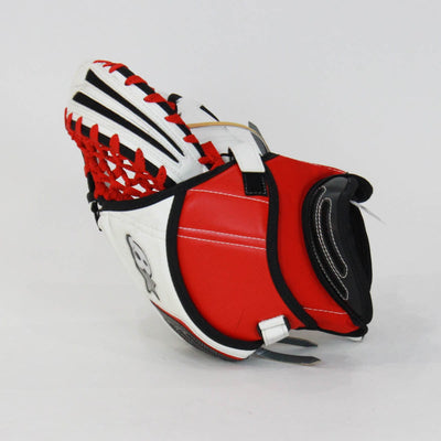 Brian's Full Sets (Demo) Brian's OPTiK Senior Goalie Catcher - Demo B White / Red / Black / Regular - TheHockeyShop