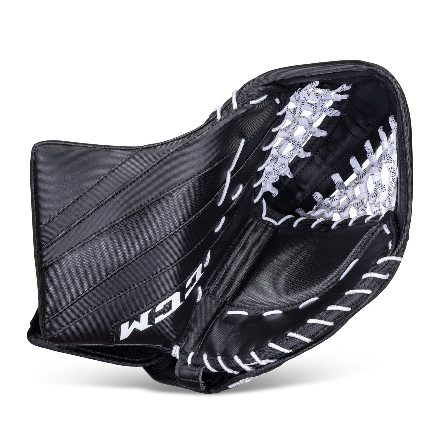 CCM Catchers CCM Extreme Flex E5.5 Senior Goalie Catcher - Source Exclusive Black / Regular - TheHockeyShop