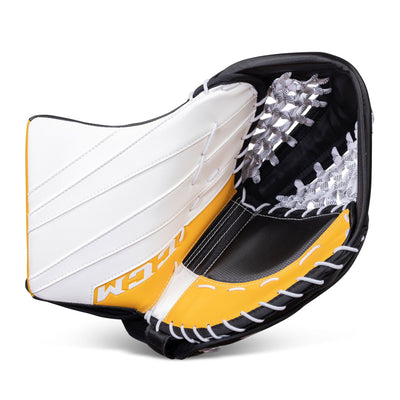 CCM Catchers CCM Extreme Flex E5.5 Senior Goalie Catcher - Source Exclusive Boston Bruins / Regular - TheHockeyShop