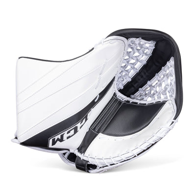 CCM Catchers CCM Extreme Flex E5.5 Senior Goalie Catcher - Source Exclusive White / White / Black / Black / Regular - TheHockeyShop
