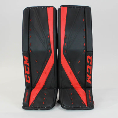 CCM Full Sets (Demo) CCM Premier 2 Pro Senior Goalie Leg Pads - Demo A Black / Red / 35+1 - TheHockeyShop