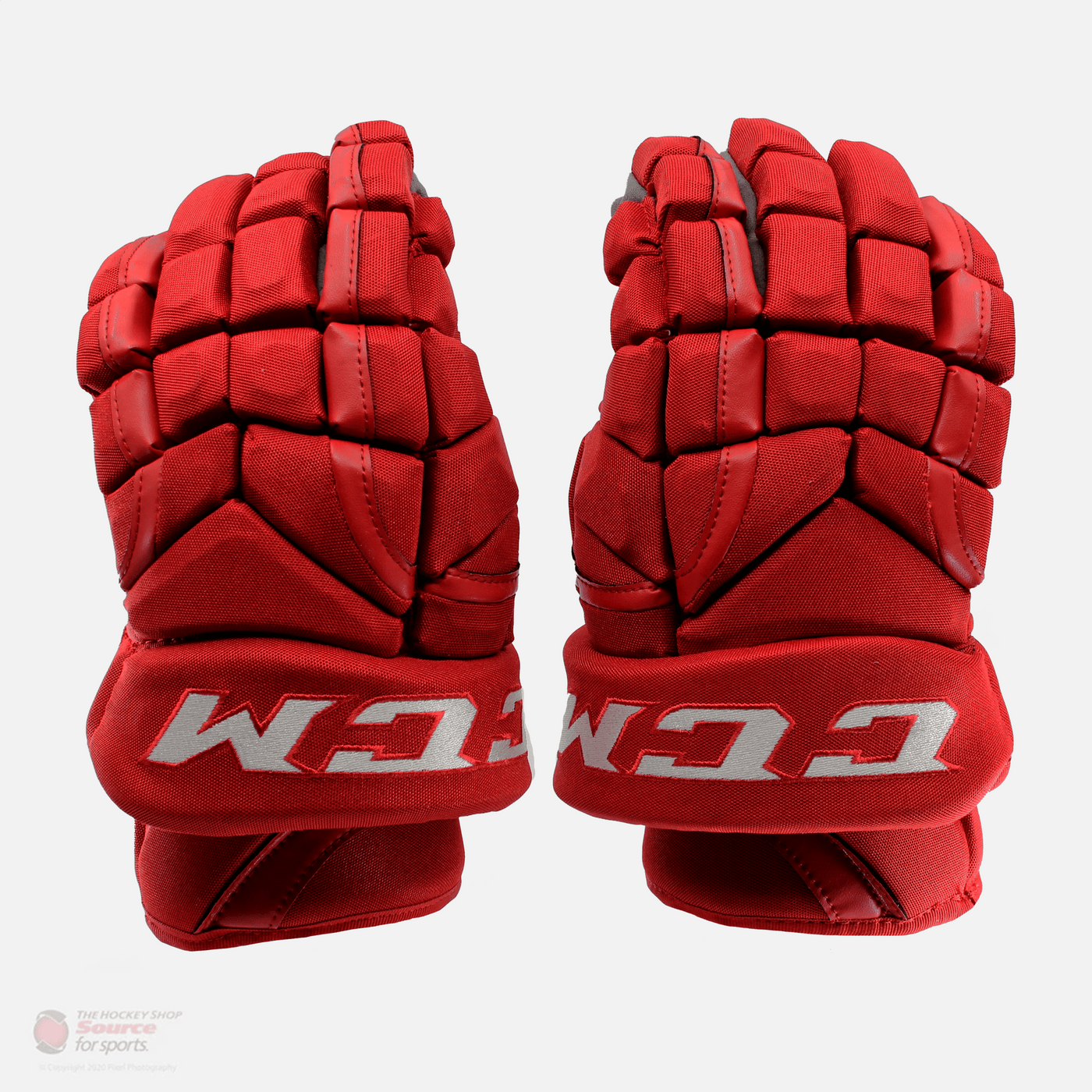 CCM HG12SP Pro Stock Hockey Gloves - Niklas Kronwall - Grey Palm - Detroit Red Wings