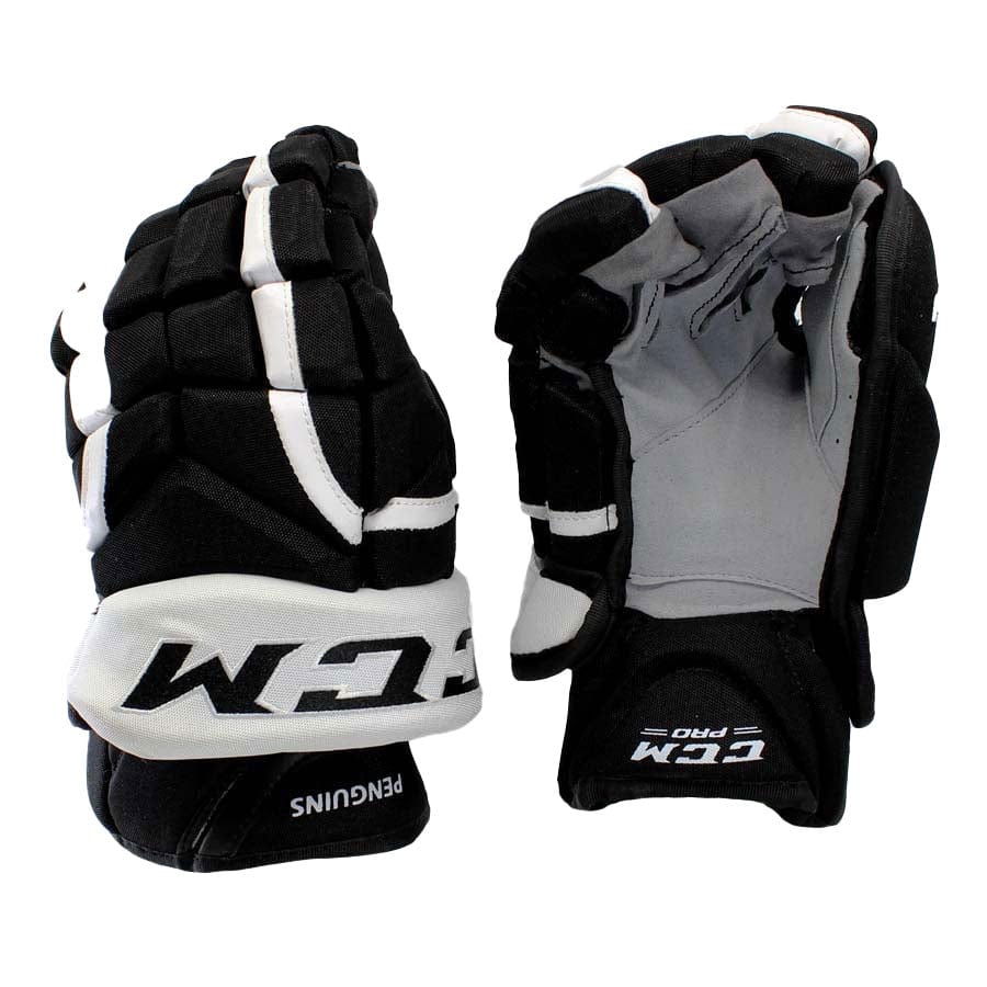 CCM HG12SP Pro Stock Hockey Gloves - Pittsburgh Penguins