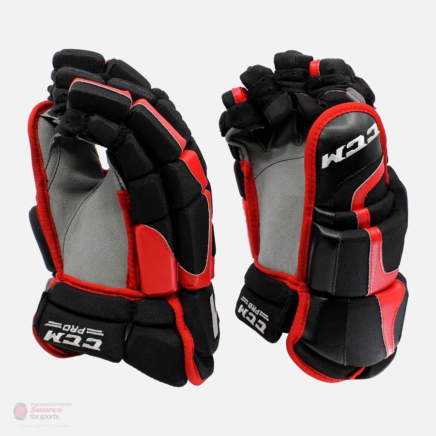 CCM HGCLPRSP Pro Stock Hockey Gloves - Chicago Blackhawks