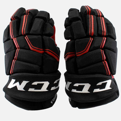 CCM HGQL Pro Stock Hockey Gloves - Drake Caggiula - Chicago Blackhawks