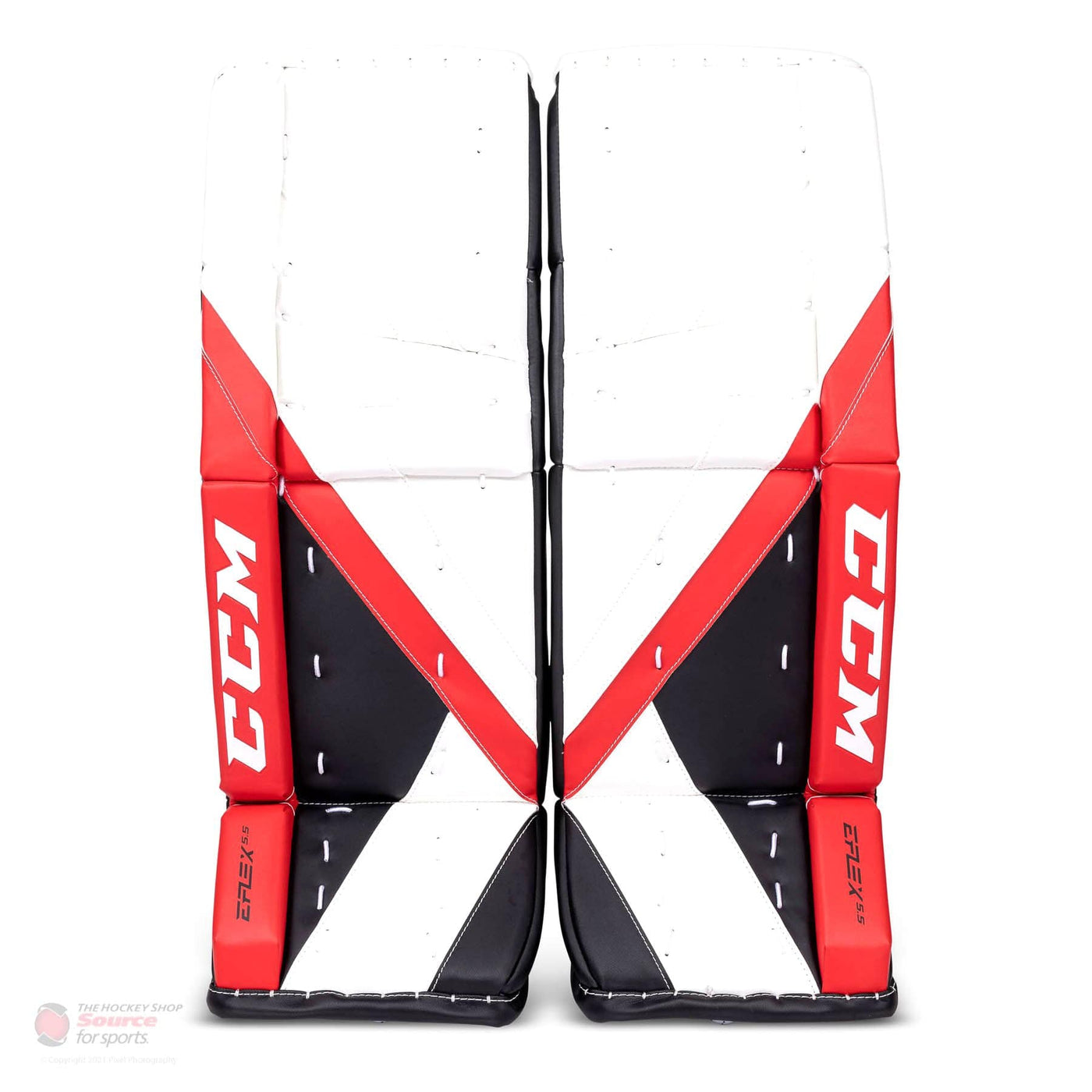 CCM Extreme Flex E5.5 Junior Goalie Leg Pads - Source Exclusive