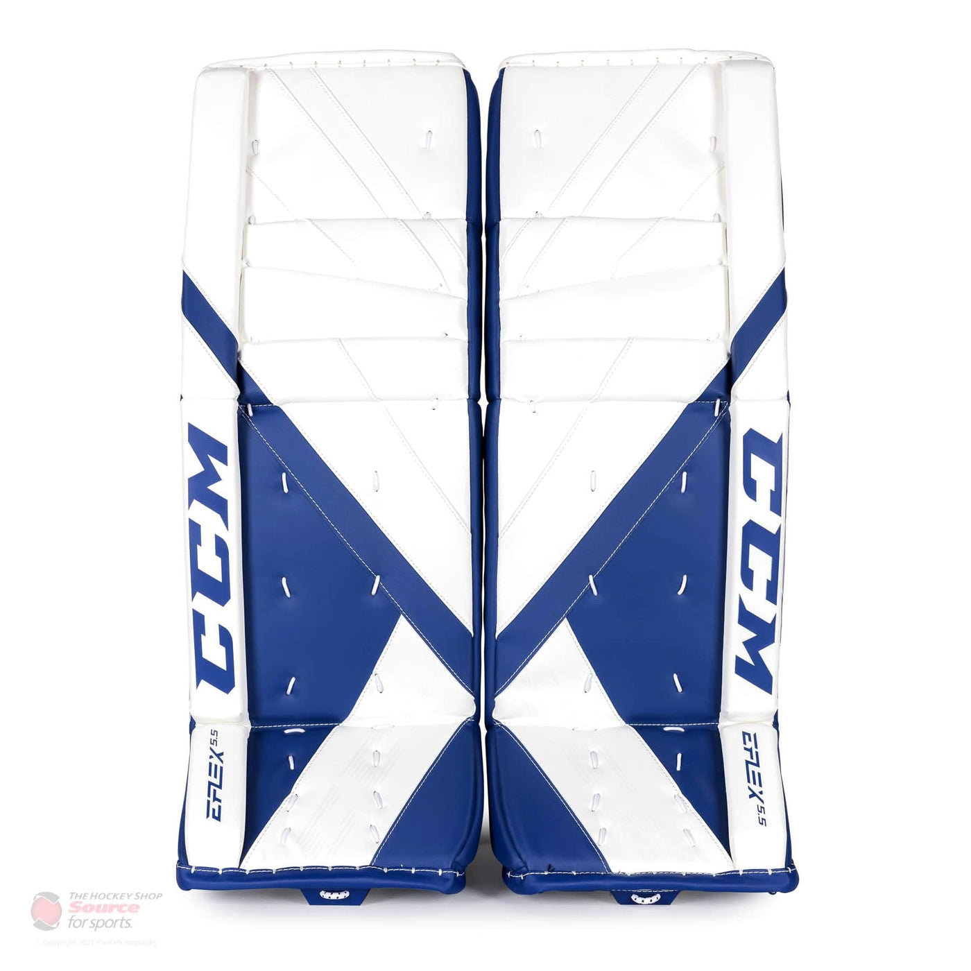 CCM Extreme Flex E5.5 Junior Goalie Leg Pads - Source Exclusive