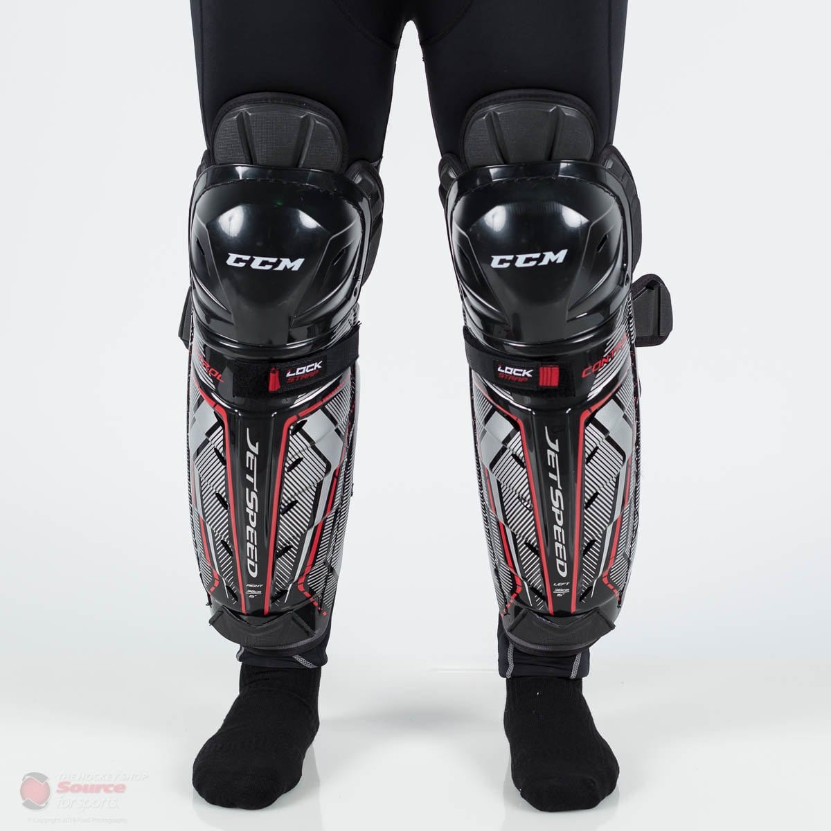 CCM Jetspeed Control Junior Hockey Shin Guards (2019)