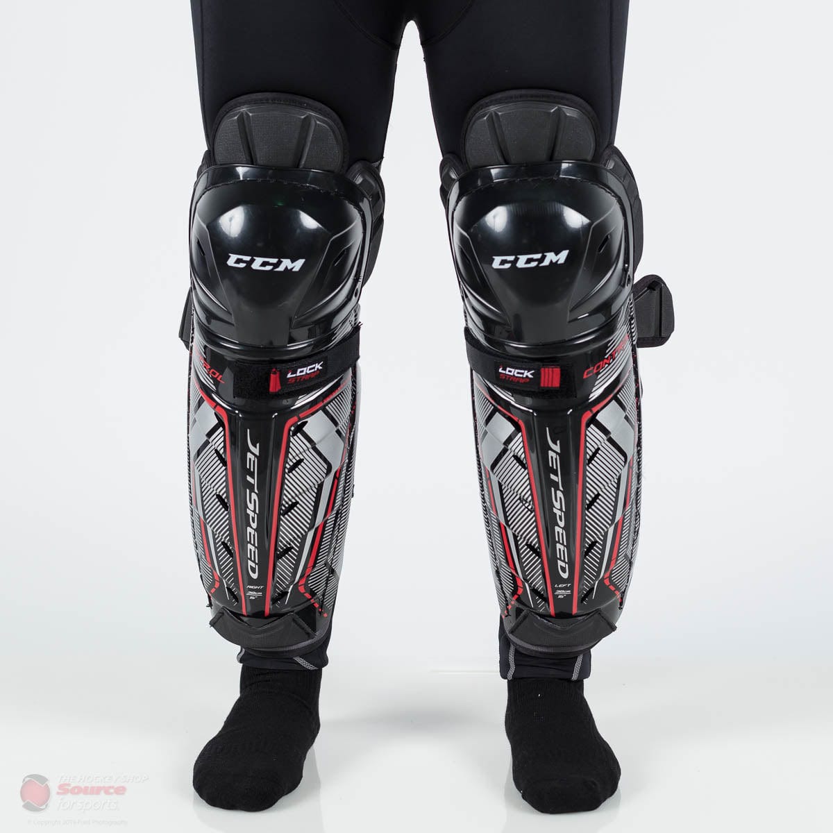 CCM Jetspeed Control Senior Hockey Shin Guards (2019)