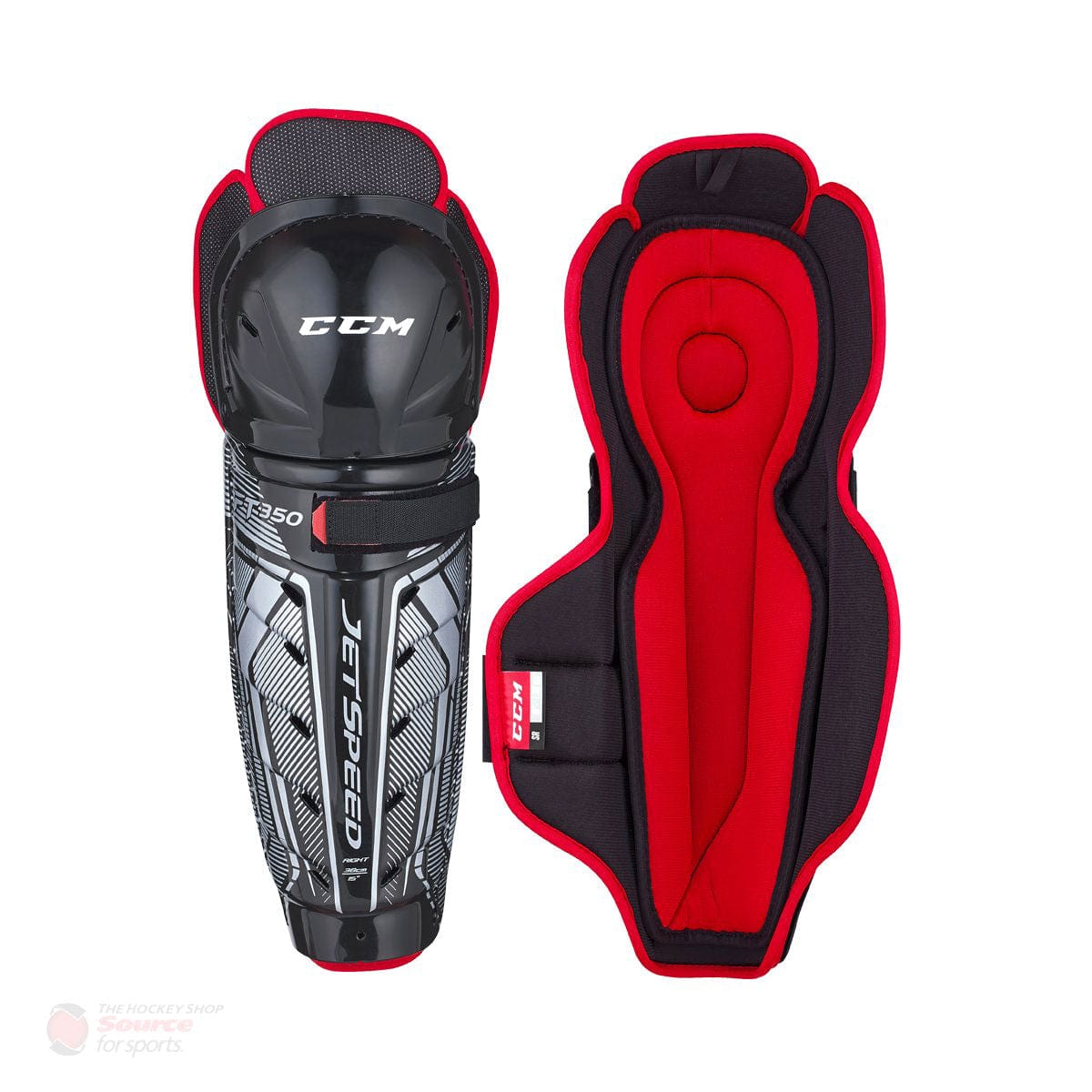 CCM Jetspeed FT350 Senior Hockey Shin Guards