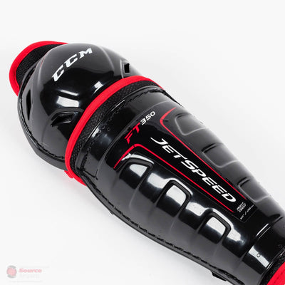 CCM Jetspeed FT350 Youth Hockey Shin Guards