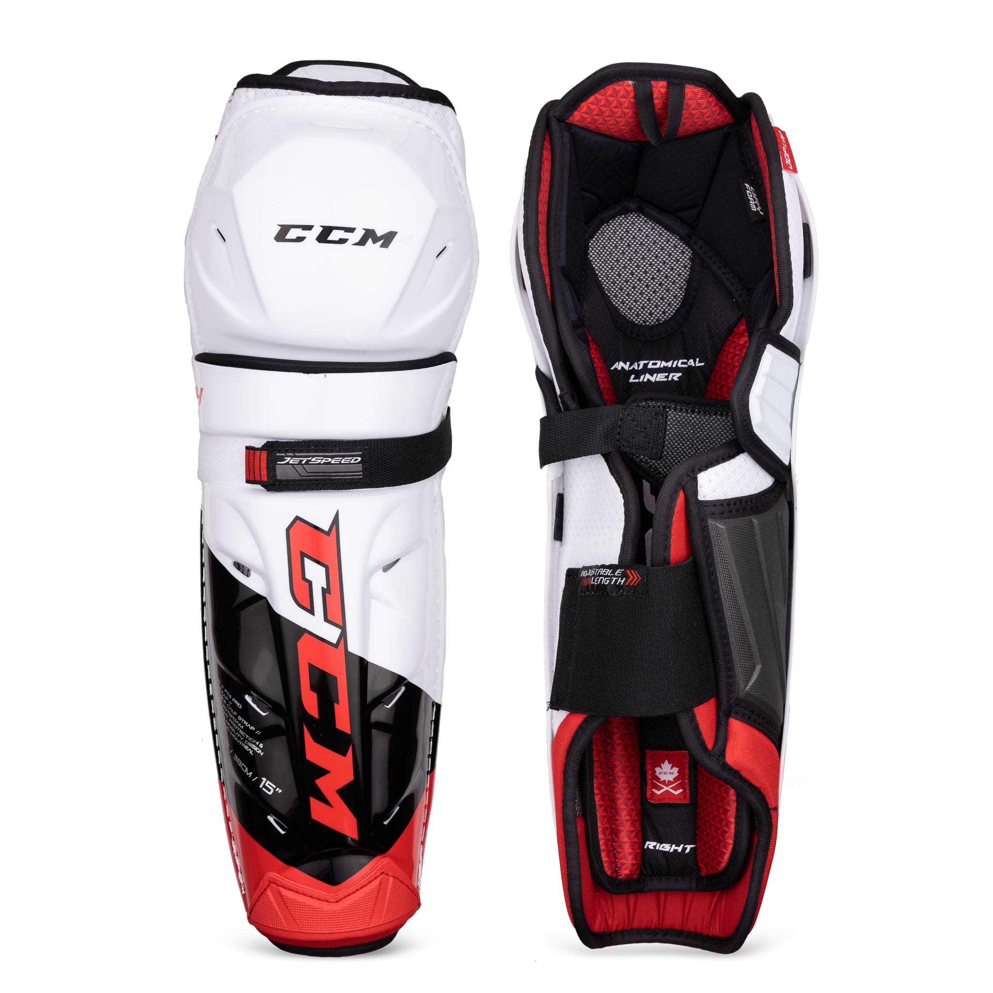 CCM Jetspeed FT4 Pro Senior Hockey Shin Guards
