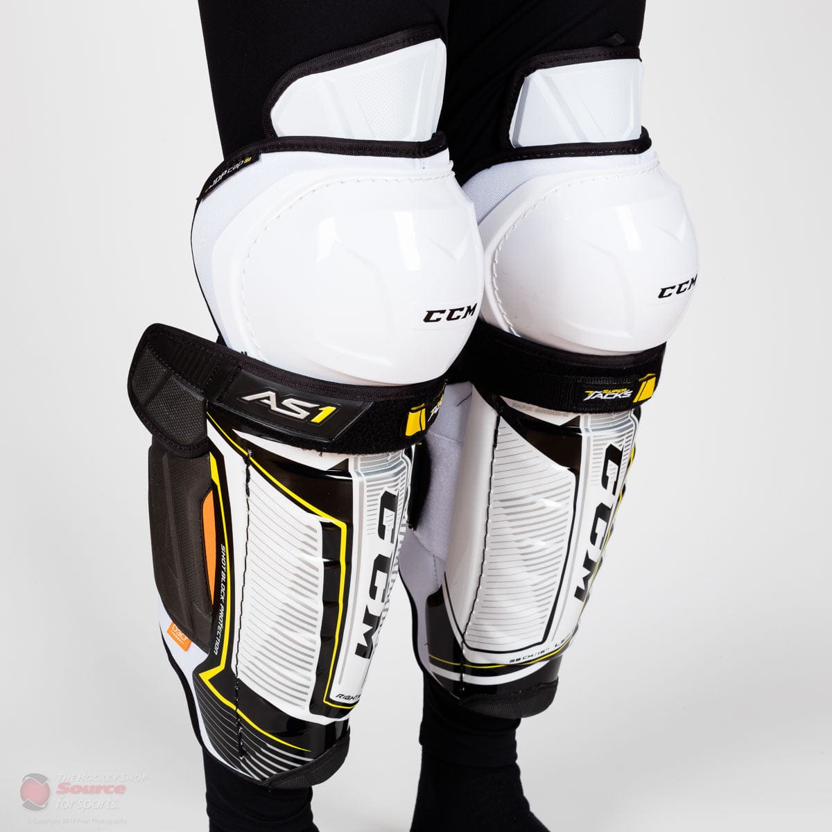 CCM Super Tacks AS1 Junior Hockey Shin Guards