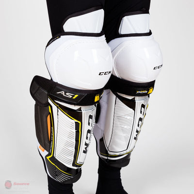 CCM Super Tacks AS1 Junior Hockey Shin Guards