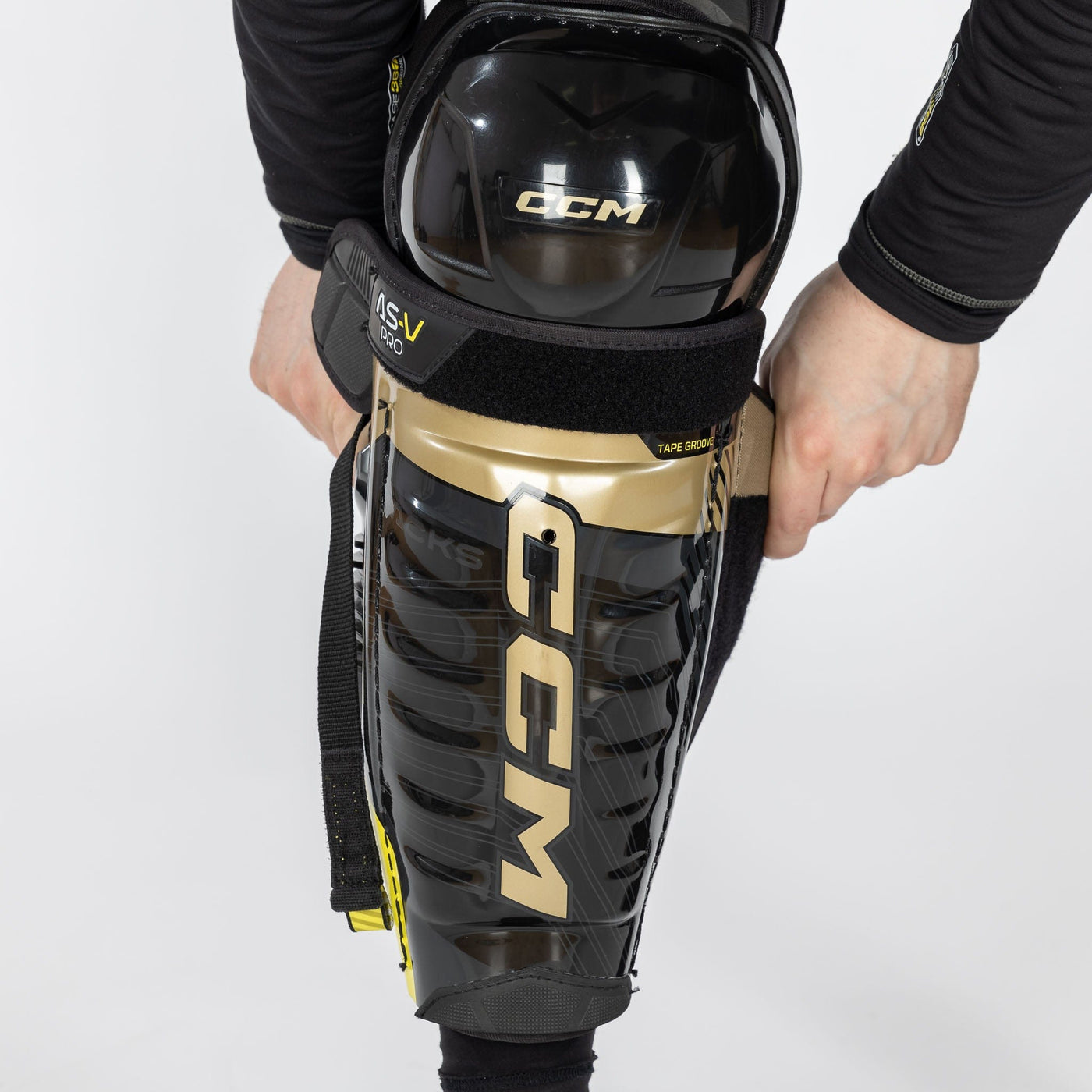 CCM Tacks AS-V Pro Senior Hockey Shin Guards - The Hockey Shop Source For Sports