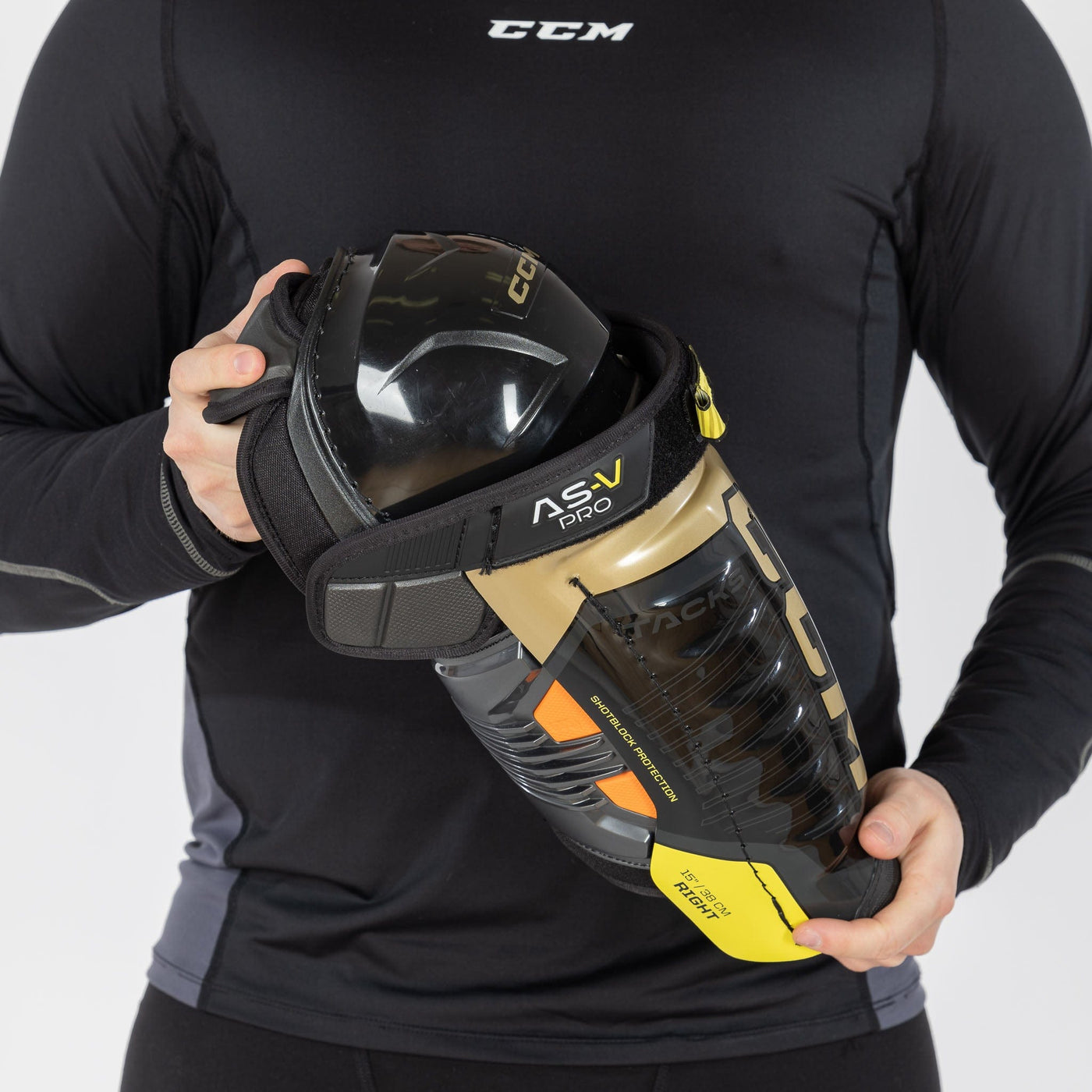 CCM Tacks AS-V Pro Senior Hockey Shin Guards - The Hockey Shop Source For Sports