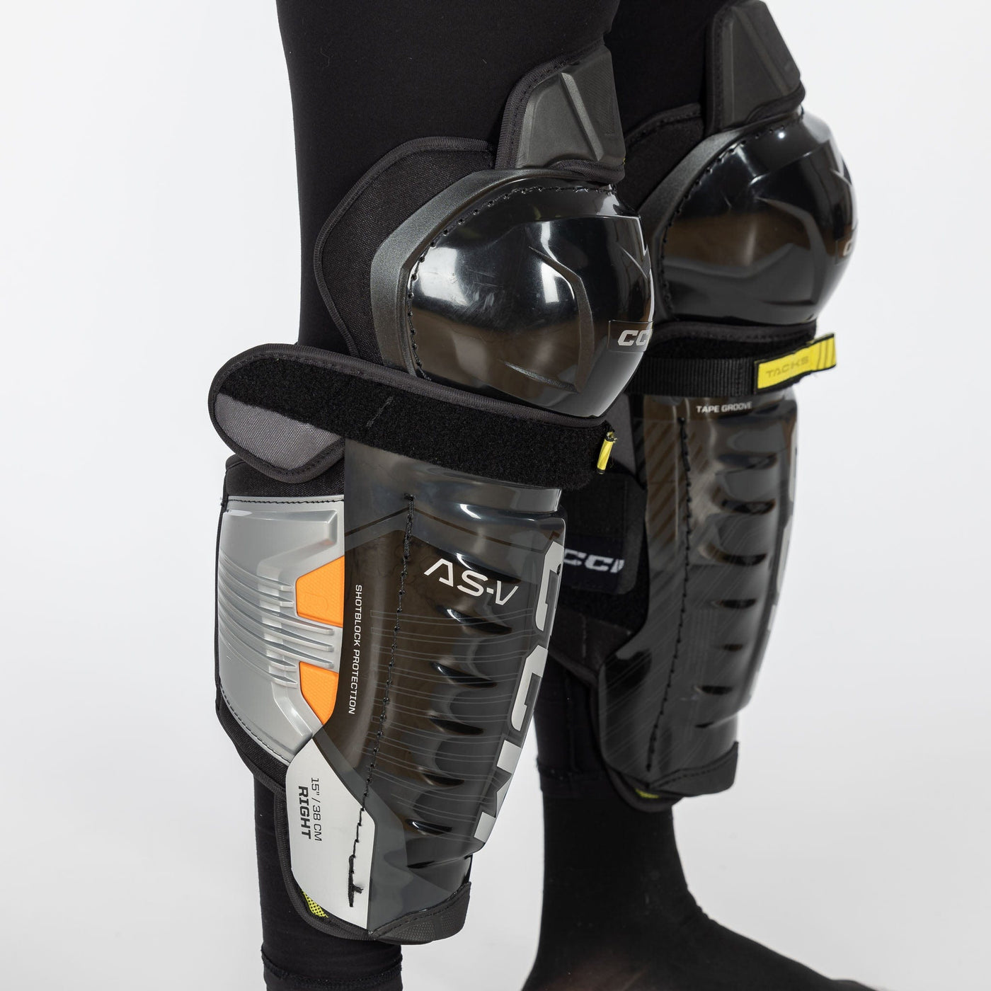 CCM Tacks AS-V Senior Hockey Shin Guards - The Hockey Shop Source For Sports