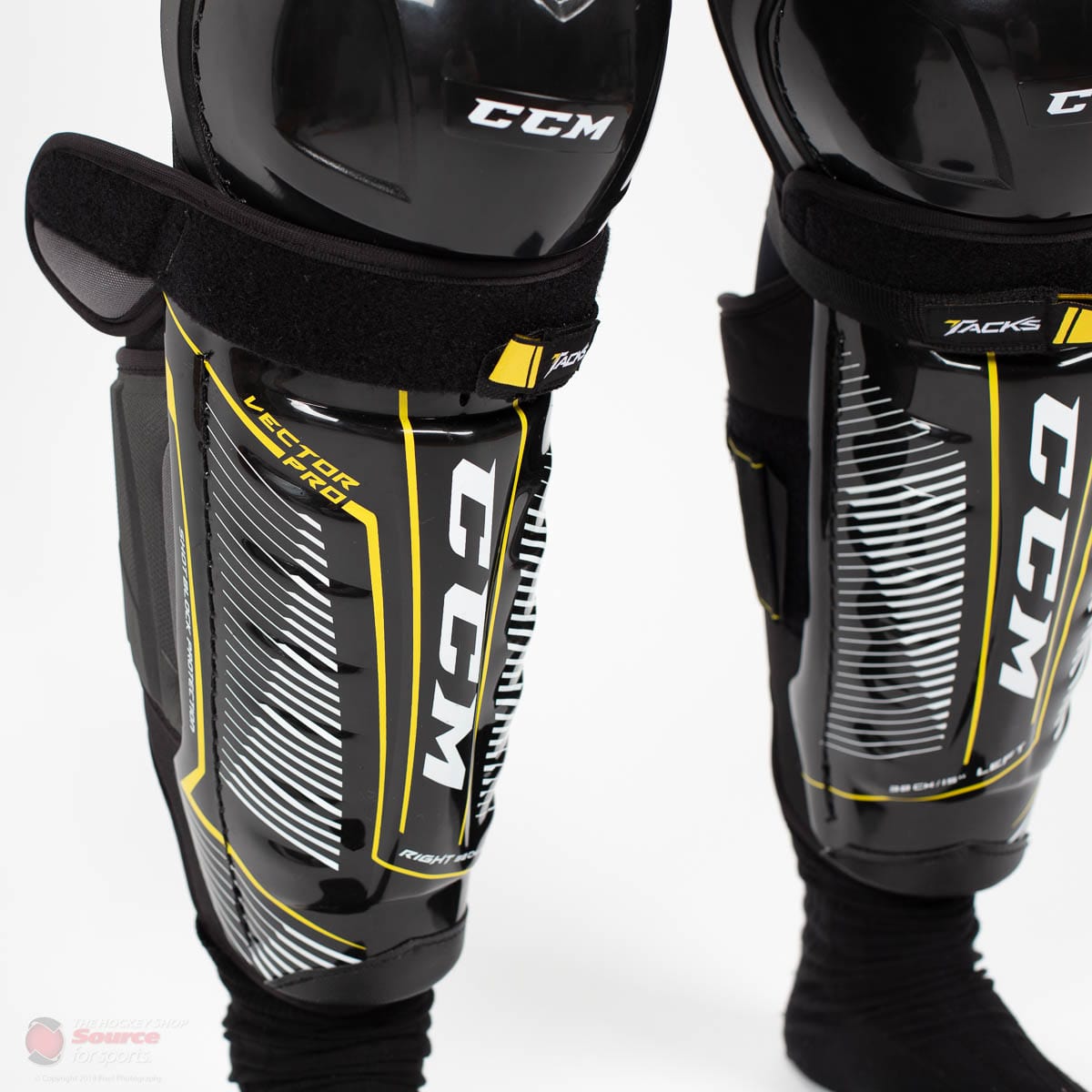 CCM Tacks Vector Pro Senior Hockey Shin Guards