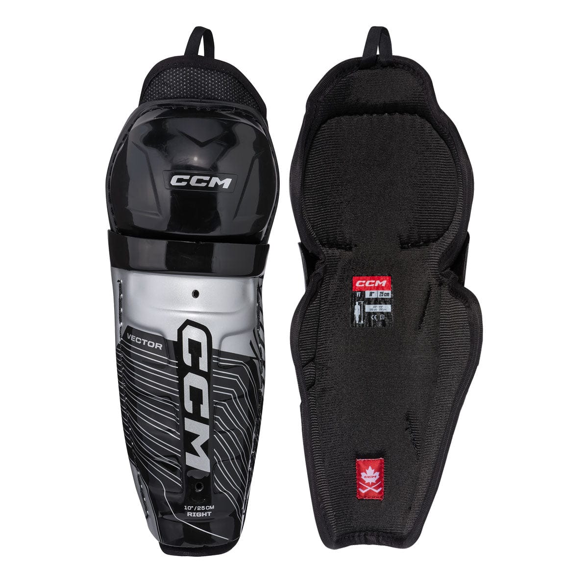 CCM Tacks Vector Youth Hockey Shin Guards - The Hockey Shop Source For Sports