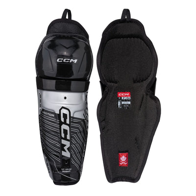 CCM Tacks Vector Youth Hockey Shin Guards - The Hockey Shop Source For Sports