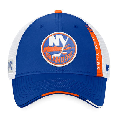 New York Islanders Fanatics Authentic Pro Draft Structured Trucker Hat - The Hockey Shop Source For Sports