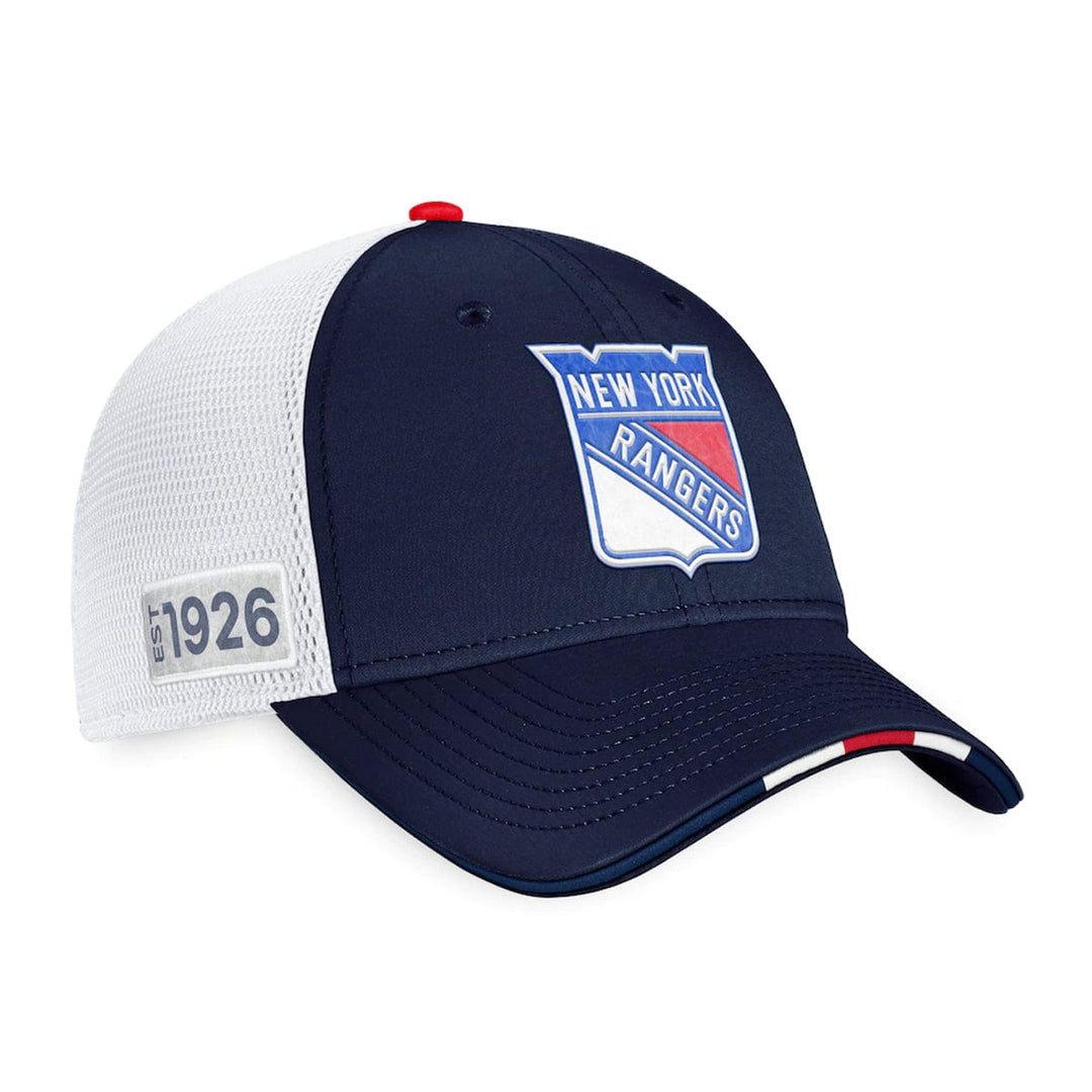 New York Rangers Fanatics Authentic Pro Draft Structured Trucker Hat