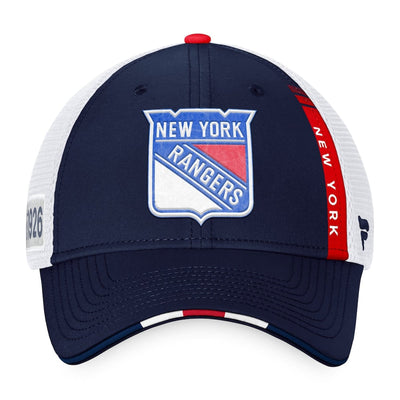 New York Rangers Fanatics Authentic Pro Draft Structured Trucker Hat - The Hockey Shop Source For Sports