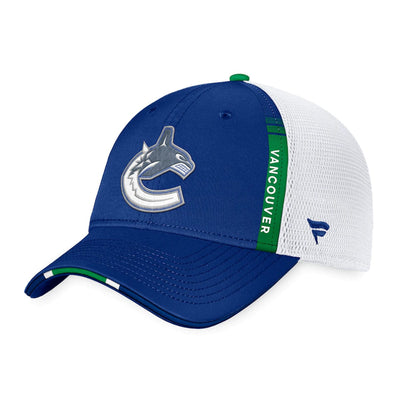 Vancouver Canucks Fanatics Authentic Pro Draft Structured Trucker Hat - The Hockey Shop Source For Sports