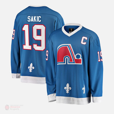 Quebec Nordiques Fanatics Breakaway Retired Senior Jersey - Joe Sakic