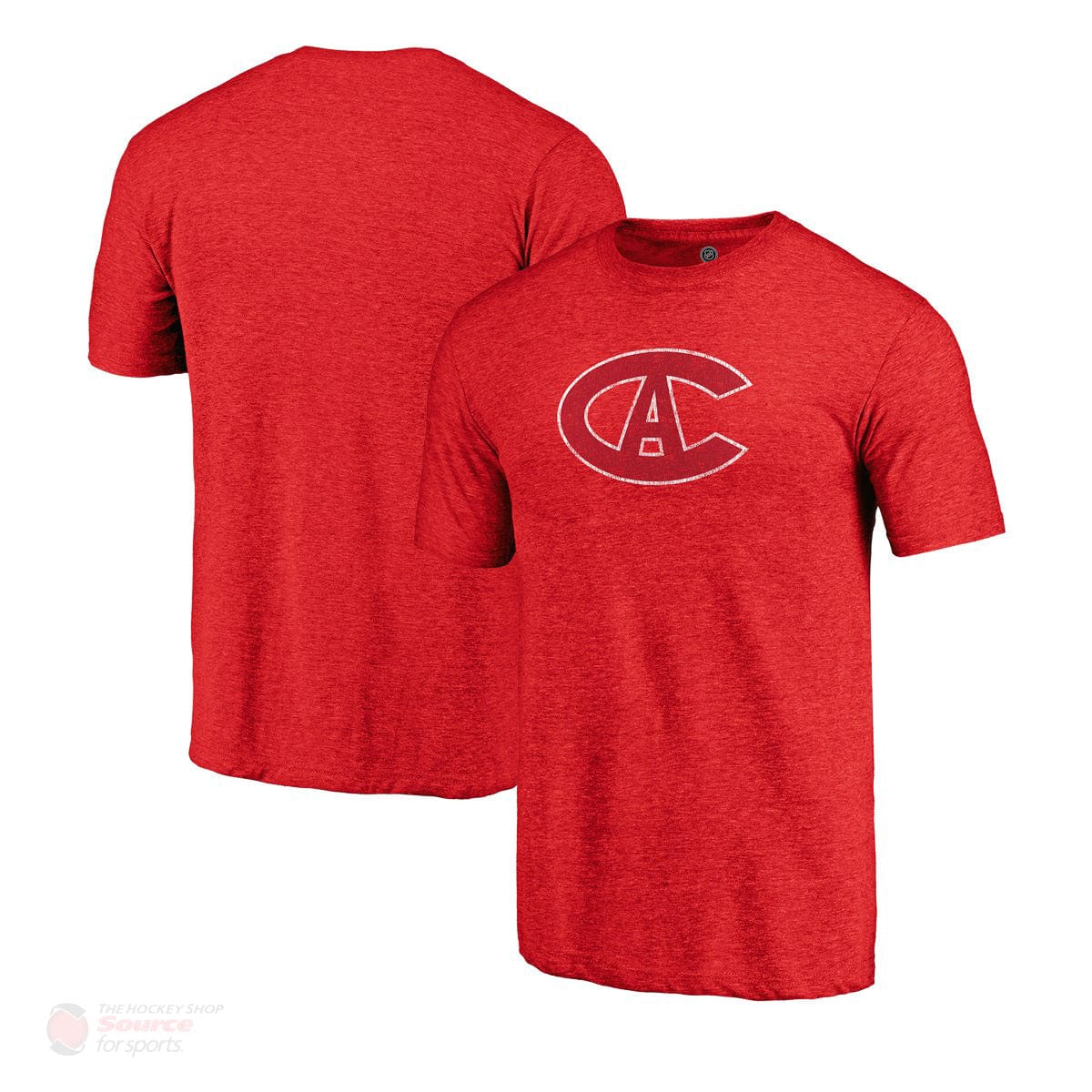 Montreal Canadiens Fanatics Distressed Vintage Tri-Blend Mens Shirt
