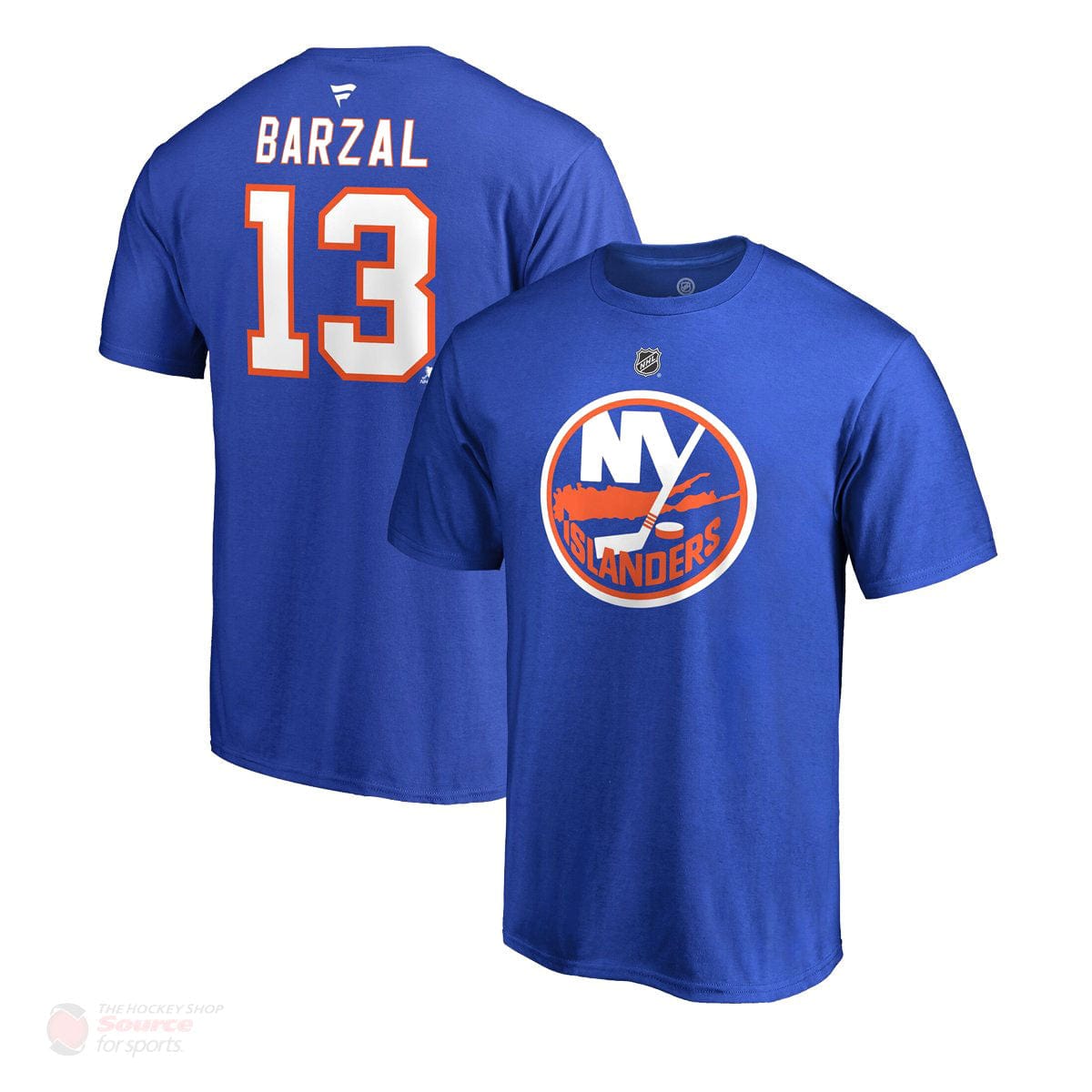 New York Islanders Fanatics Authentic Name & Number Mens Shirt - Matt Barzal